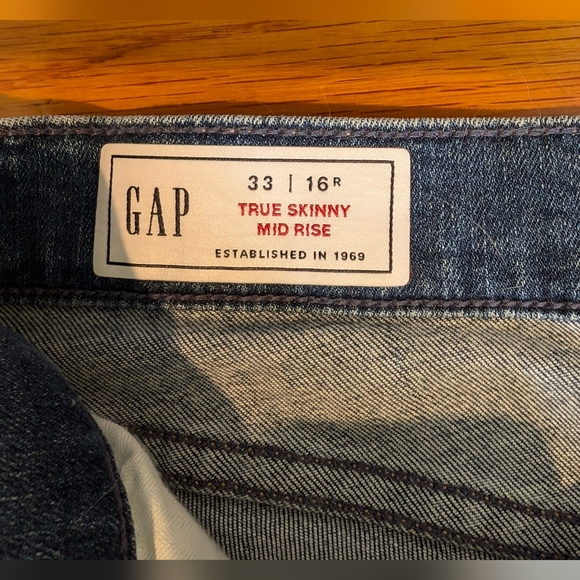Gap denim Skinny Capri size 16 - Picture 3 of 4